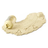 Wonder Factory Never Dry Sand Construction Trucks - Light Brown + Dump Truck - Never Dries Out and Gluten Free