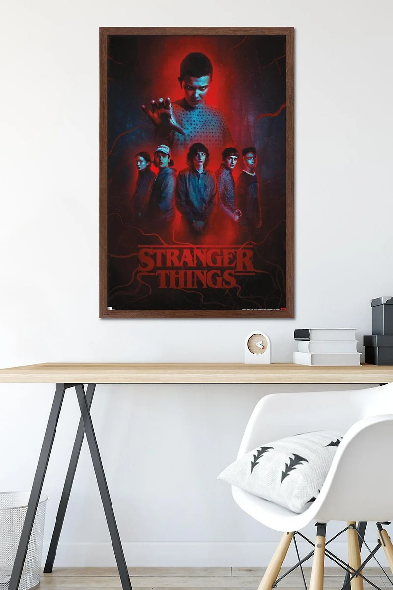 Netflix Stranger Things: Season 4 - Group Wall Poster, 22.375" x 34" Framed
