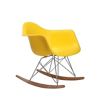 Chaise rocker pour enfants Plata Décor Import en jaune