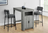 Monarch Specialties Dining Table, 48" Rectangular, Counter Height, Kitchen, Small, Storage, White Laminate, Contemporary, Modern