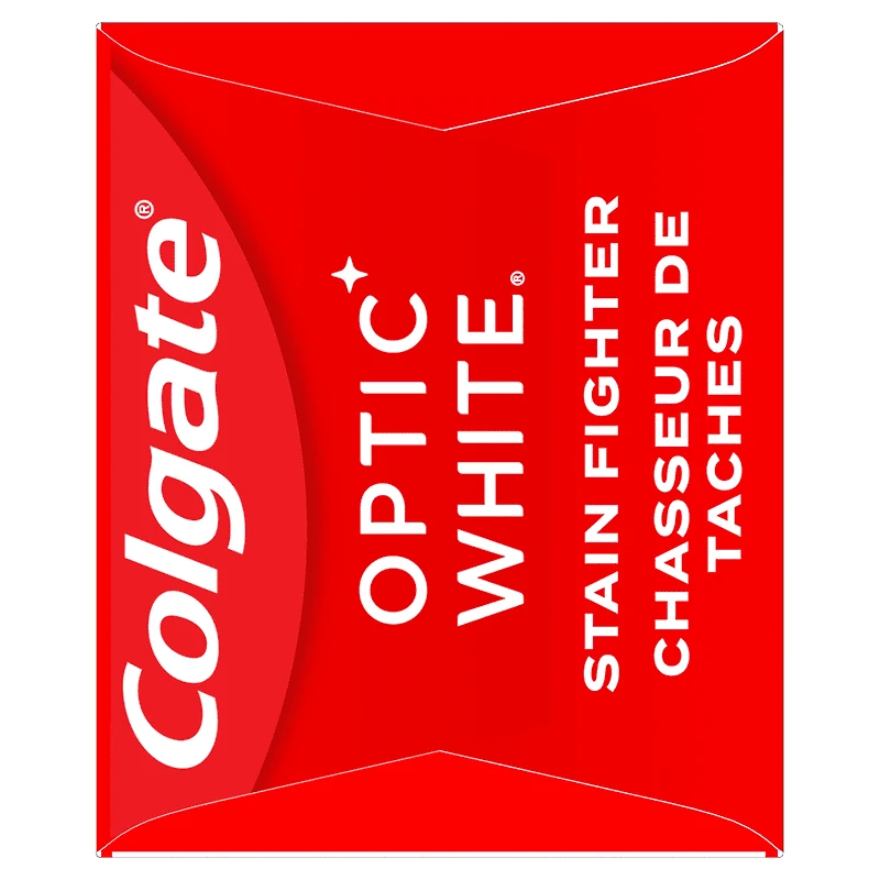 Colgate Optic White Stain Fighter Clean Mint Paste Teeth Whitening Toothpaste, 90 ml