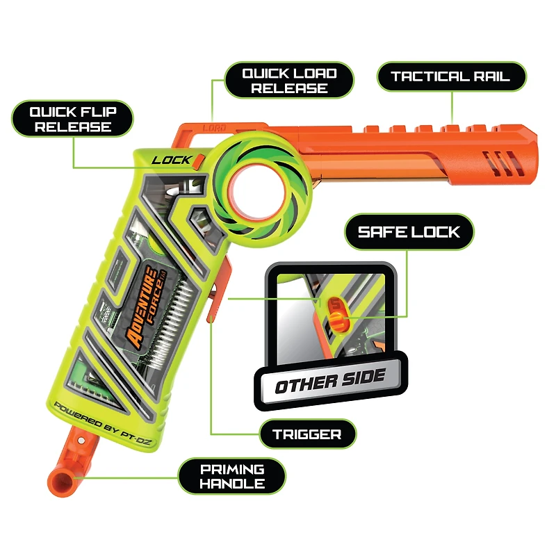 Adventure Force Tactical Strike Cricket Pro Half-Length Quick-Flip Pro Dart Blaster