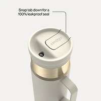 Contigo SnapSeal Travel Mug with Handle, 20 oz (591 ml), Leakproof Insulated Stainless Steel Tumbler for Hot Coffee & Tea, BPA & Lead-Free