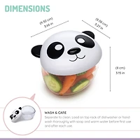 Melii Animal Snack Container for Toddlers and Children, Panda, 7.84 oz / 232 ml