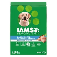 Iams Chicken & Whole Grains Recipe Adult Large Breed Dry Dog Food 6,80 kg