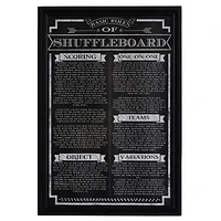 Hathaway Shuffleboard Game Rules Wall Art
