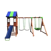 Sportspower West Fork Wooden Swing Set