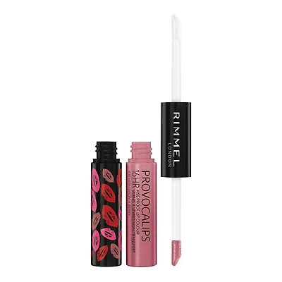 Rimmel Provocalips 16HR Kiss-Proof Lip Colour, two-step, glossy finish, 16H of colour, lightweight & flexible formula, 100% Cruelty-Free