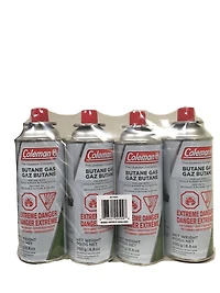 Coleman Butane Canisters for Portable Appliances & Stoves, 8.8 oz (250 g), 4 Pack