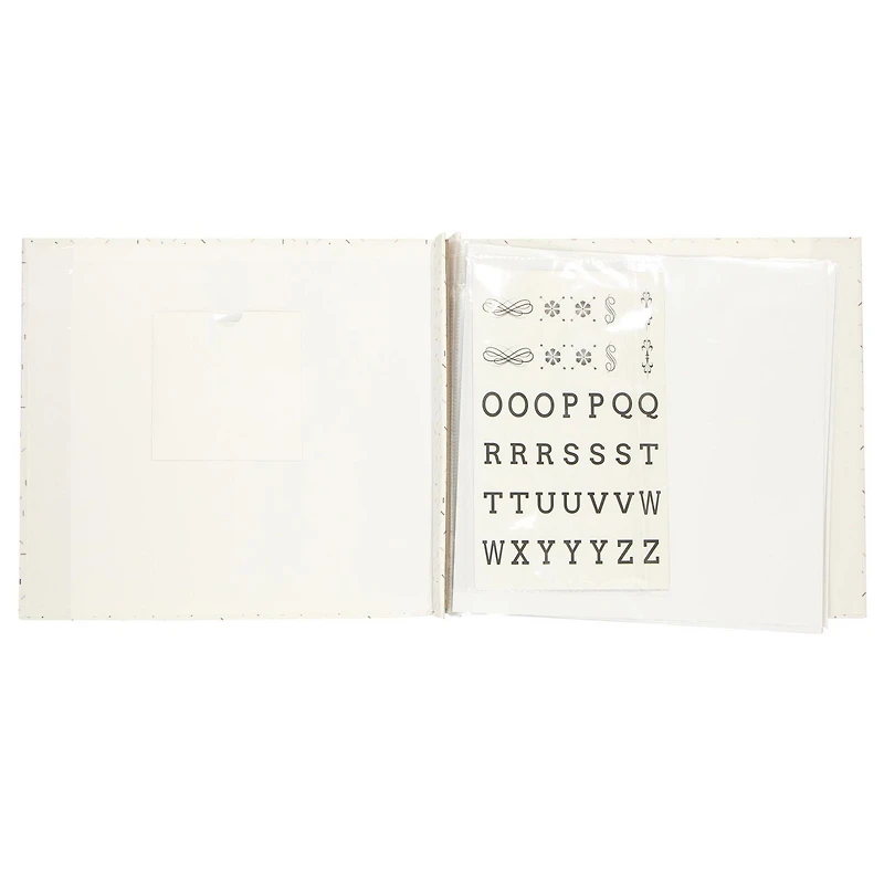 CRAFTY & CO. Scrapbook & Photo Album White, 10 Sheets
