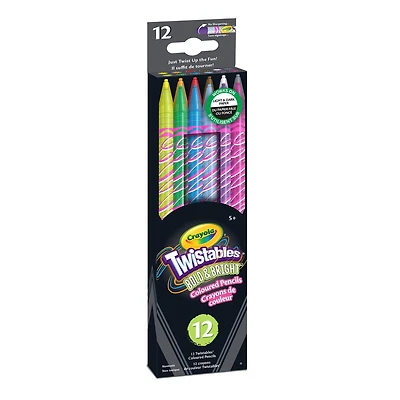 Crayons de couleur Twistables Crayola, jeu de 12