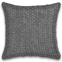 Fabstyles Chenille Basket Weave Polyester Cushion with Poly-Insert Decorative Accent Cushion for Sofa Couch Bedroom Living Room18 X 18 with Zipper