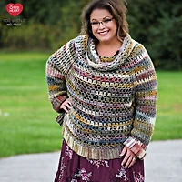 Red Heart® Roll with it melange™ #4 Worsted (Medium) Acrylic Yarn, 5.29oz/150g 389 Yards
