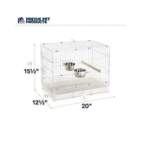 Cage à oiseaux de voyage Prevue Pet, blanc