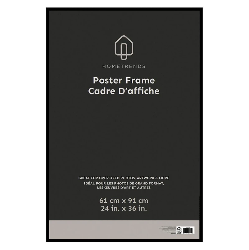 Hometrends Basic Poster Frame 24x36in, Black