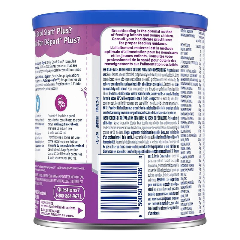 Préparation pour nourrissons Bon Départ Plus 1, en poudre 359g