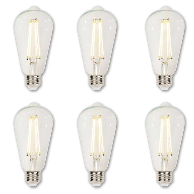 Westinghouse Lighting 6.5 Watt ST20 Dimmable Filament LED Light Bulbs (6-Pack)