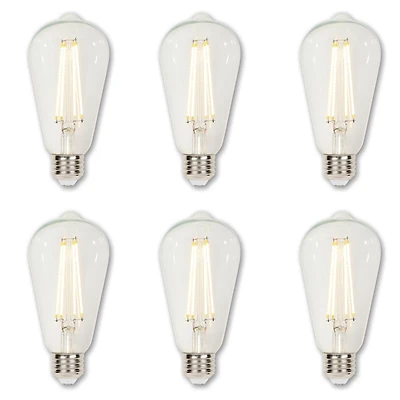 Westinghouse Lighting Ampoules à Filament DEL ST20 6.5W à Intensité Variable (Paq. De 6)