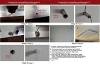 Wexstar Hang Ceiling Installation Kit for Frameless Infrared Panel Heater. It drops the panel up to 40 inches from the ceiling.