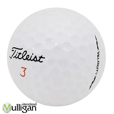 Mulligan - 12 balles de golf récupérées Titleist Velocity 2024 4A