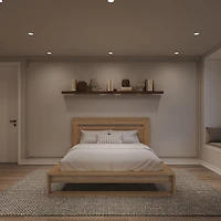 Morgan Queen Size Bedset with Headboard and Slatted Bedframe