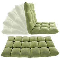Velago Clam Adjustable Folding Plush Floor Gaming Chair