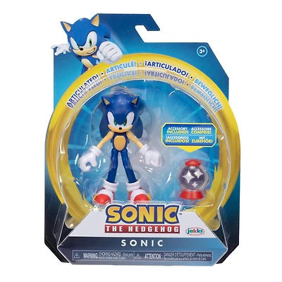 Figurine de 4 pouces Sonic – Sonic avec Boîte d’objet invincible