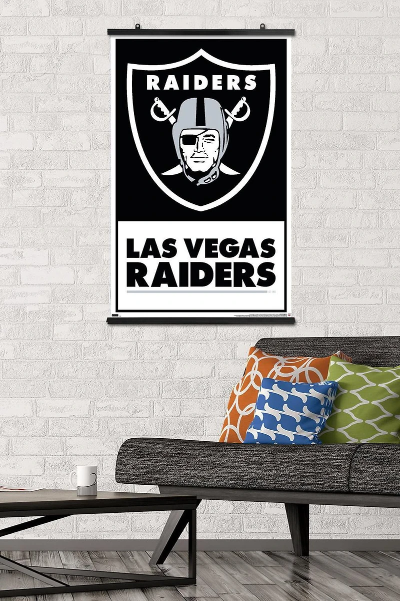 NFL Las Vegas Raiders - Logo 21 Wall Poster, 14.725" x 22.375" Framed