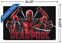 Marvel Deadpool & Wolverine - Deadpool Wall Poster, 14.725" x 22.375" Framed