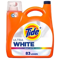 Tide Ultra White Liquid Laundry Detergent, 3.46 L, 83 Loads, Laundry Detergent Liquid for Bright Whites and Colours