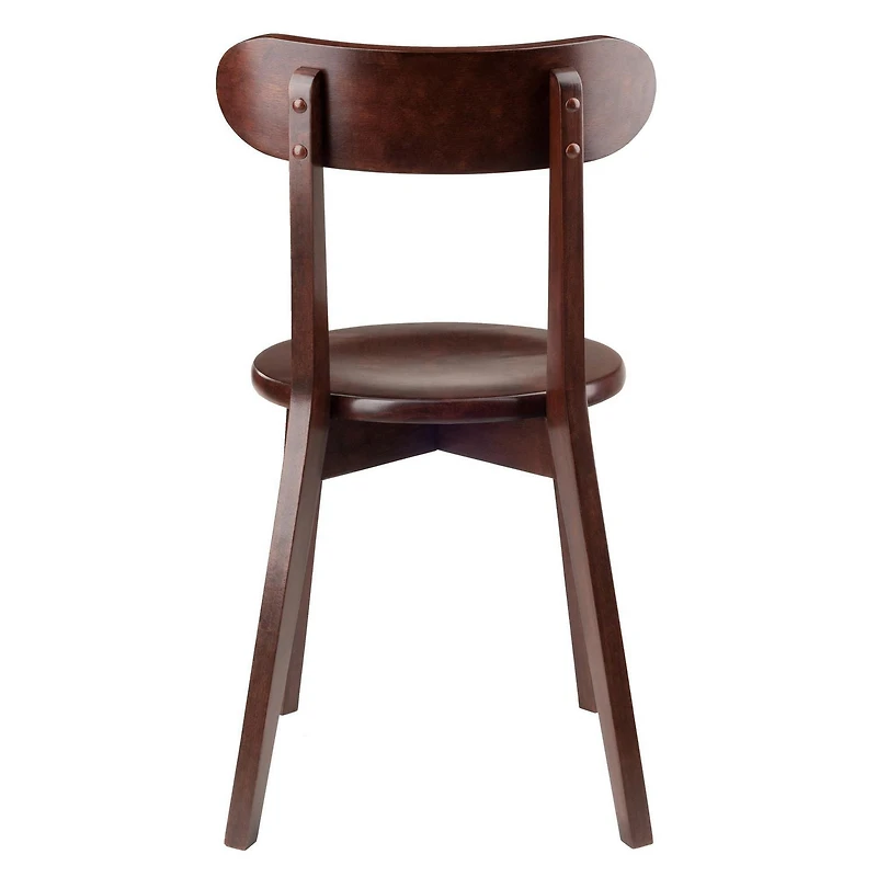 Winsome Pauline 2-Pc Chair Set Walnt finish