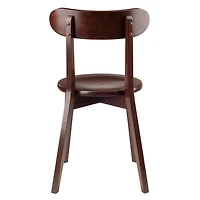 Winsome Pauline 2-Pc Chair Set Walnt finish