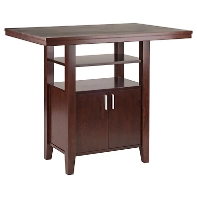 Winsome Table haute Albany en fini Noyer