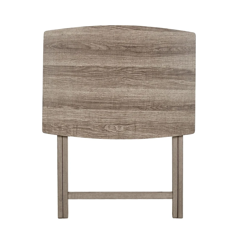 Mainstays Single Folding XL Oversized Tray Table Set, Rustic Gray