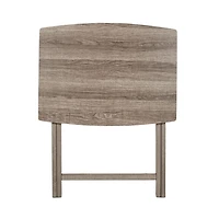 Mainstays Single Folding XL Oversized Tray Table Set, Rustic Gray