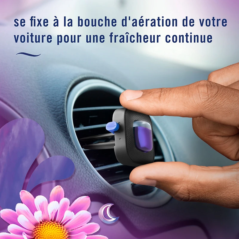 Febreze Car Air Freshener, Odor-Fighting Automotive Vent Clip, Gain Moonlight Breeze Scent, 2ct