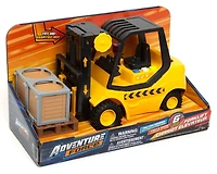 Adventure Force Forklift Toy Vehicle with Lights Sounds Pallet and Cargo Boxes Ages 3 and up