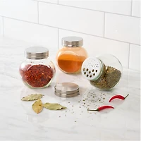Trudeau Marshall Spice Jar, 210ml, Glass, Stainless Steel Sugar or Spice Shaker