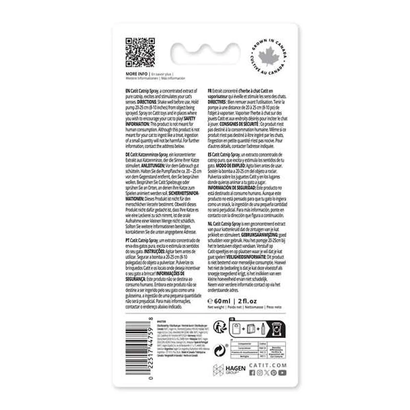 Catit Catnip Spray for Cats, 60mL