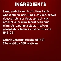 Purina ONE Tender Cuts in Gravy Lamb & Brown Rice Entrée, Wet Dog Food 368 g
