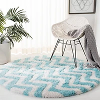 Safavieh Barcelona Carmella Zigzag Stripes Shag Area Rug