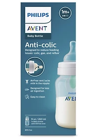 Philips Avent Biberon Anti-colic avec Évent Sans Air, 9oz, SCY703/01
