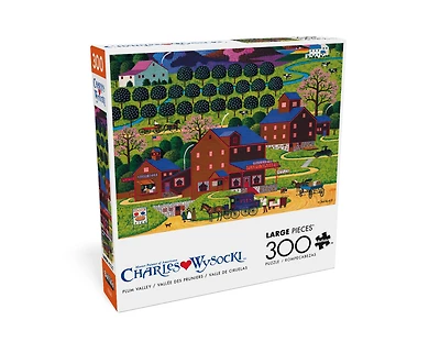 Buffalo Games Plum Valley Puzzle de 300 pièces imbriqué pour adultes de 14 à 99 ans