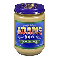 Adams 100% Natural Creamy Peanut Butter 500g