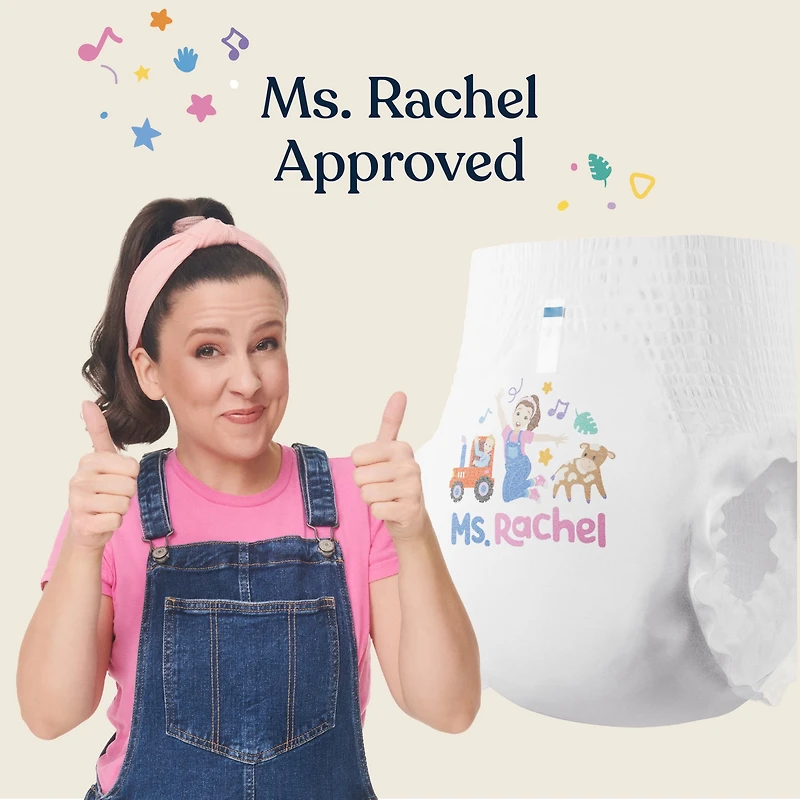 Culottes d'apprentissage Millie Moon Ms Rachel, taille 3T-4T, paquet de 22