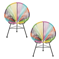 ACAPULCO CHAIR Wire Chair-Multicolour SET OF 2