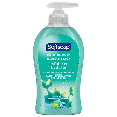 Softsoap Therapy Eucalyptus and Sea Salt Scent Exfoliating Hand Soap, 332 ml