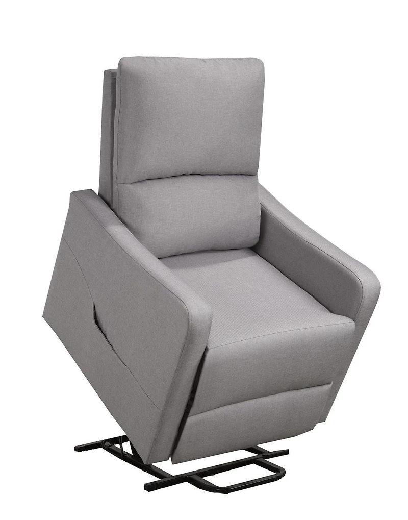 Reclinable chaise Ariel, Gris Claire
