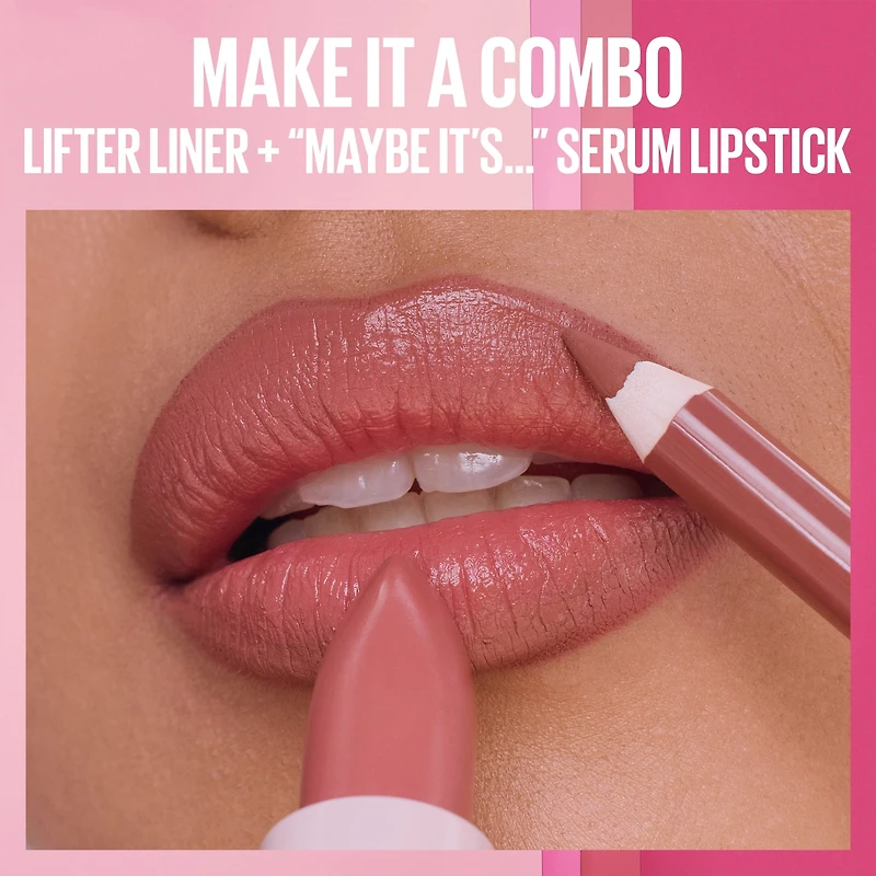 Maybelline New York Serum Lipstick, 8 Hours Plumping Moisture, Satin Finish