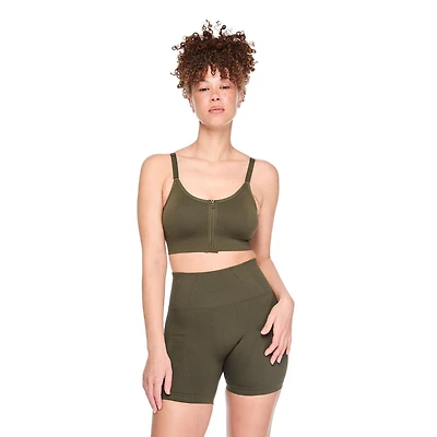 Soutien-gorge sport zippé Athletic Works pour femmes